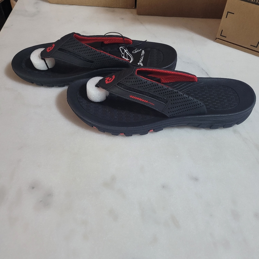 Pull Top Men's Flip-Flops Comfort Size 11 - Picture 2 of 5